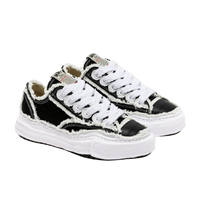 Maison Mihara Yasuhiro Peterson OG Sole Canvas Low Frayed Black