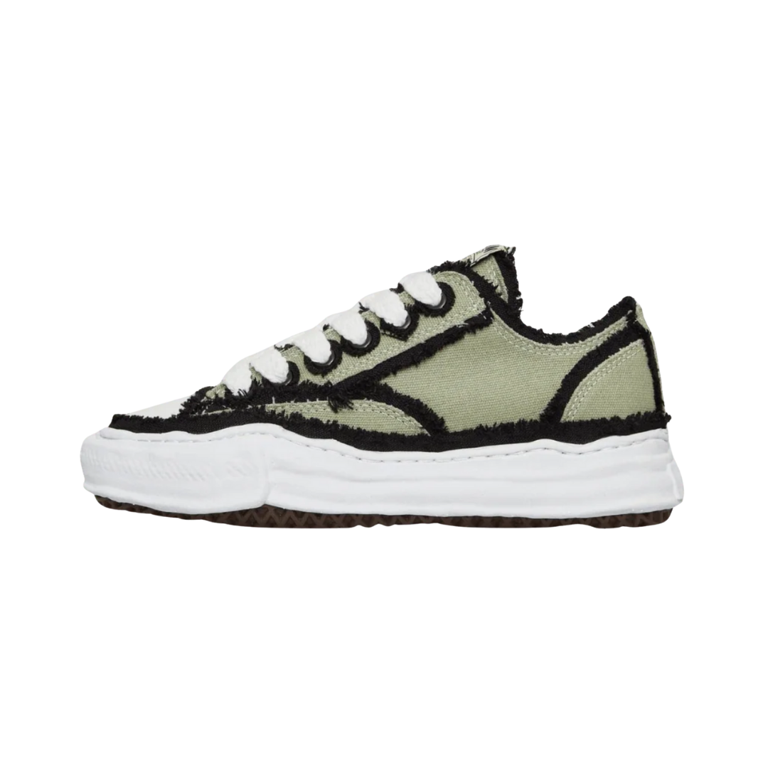 Maison Mihara Yasuhiro Peterson OG Sole Canvas Low Frayed Khaki