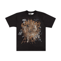 Sp5der x Travis Scott Cactus Jack Airbrush T-shirt Black
