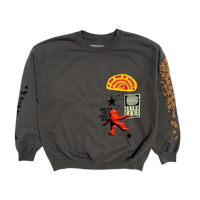 Travis Scott Houston Crewneck Grey