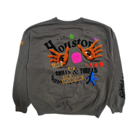Travis Scott Houston Crewneck Grey
